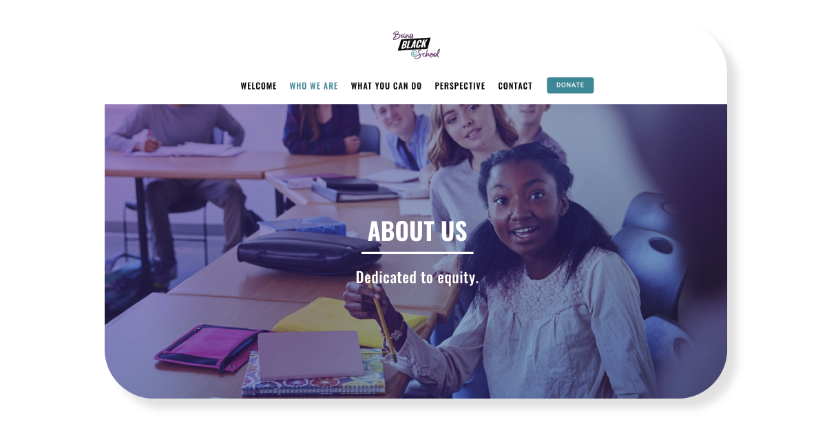 home page of nonprofit education foundation fundraising website design and development in dallas metroplex red plum wp builder